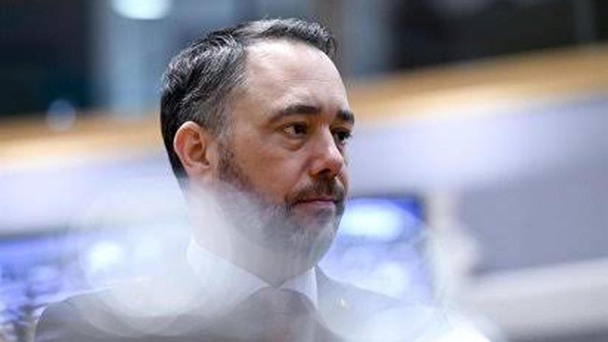El ministro de Exteriores belga, Maxime Prévot, en el marco de una reunión de titulares de Exteriores en Bruselas.