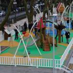 Vistas del parque infantil situado en Campo Volatín.