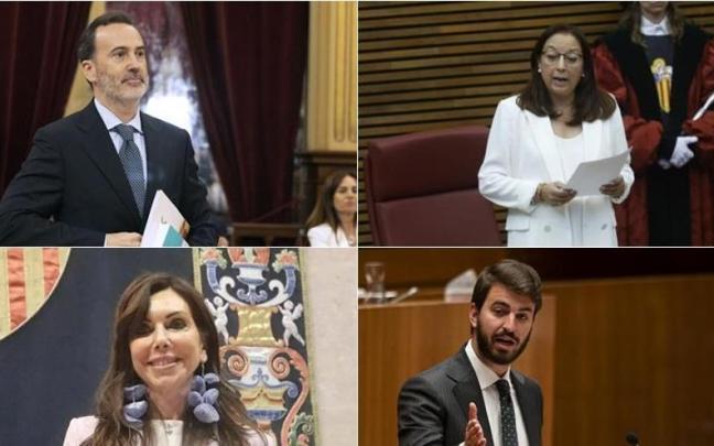 Arriba, Gabriel Le Senne y Llanos Massó. Abajo, Marta Fernández y Juan García Gallardo. Arriba, Gabriel Le Senne y Llanos Massó. Abajo, Marta Fernández y Juan García Gallardo.