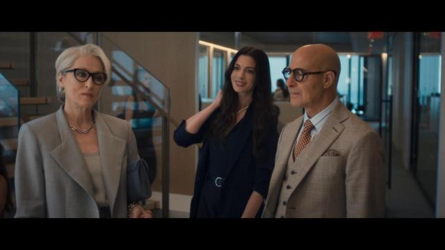 Meryl Streep, Anne Hathaway & Stanley Tucci en 'El diablo viste de Prada 2'.