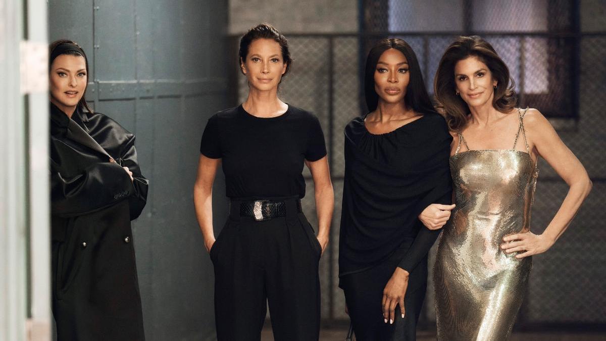 Linda Evangelista, Christy Turlington, Naomi Campbell y Cindy Crawford, cuatro de las ‘big six’ de los 90.
