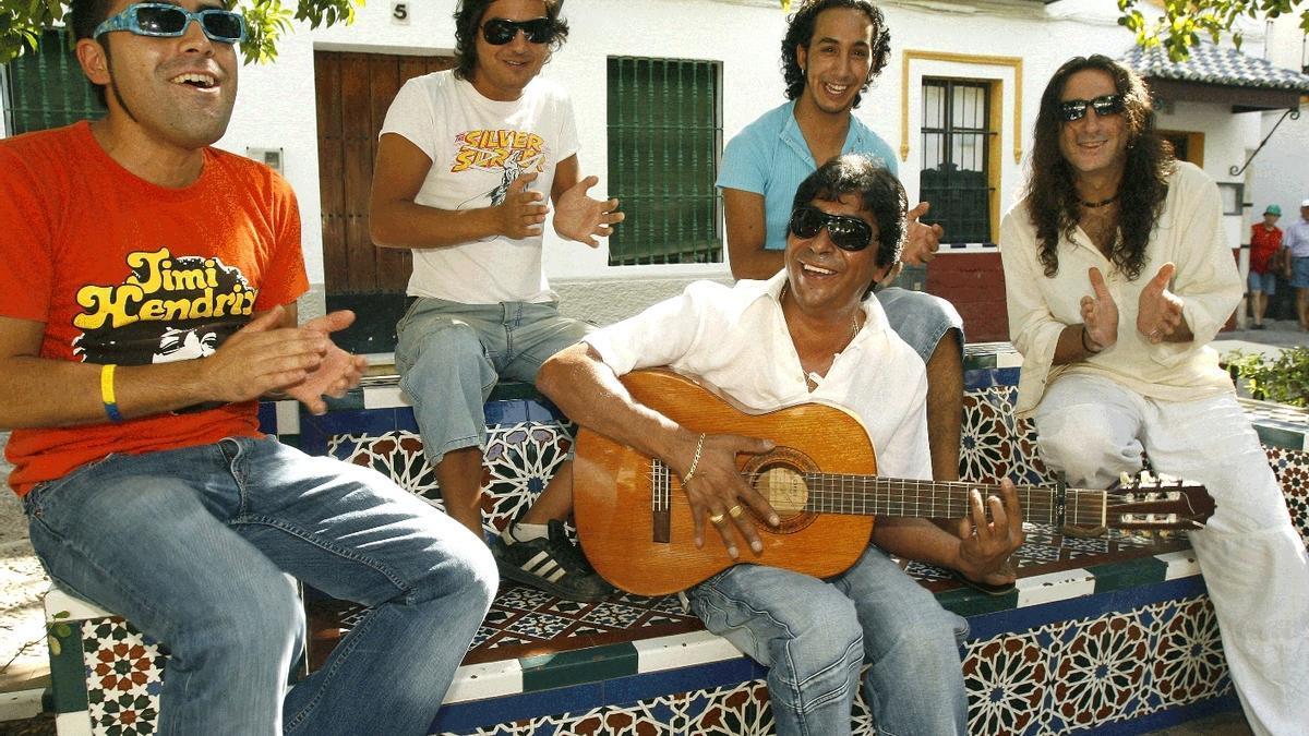 Componentes del grupo "Pata Negra".