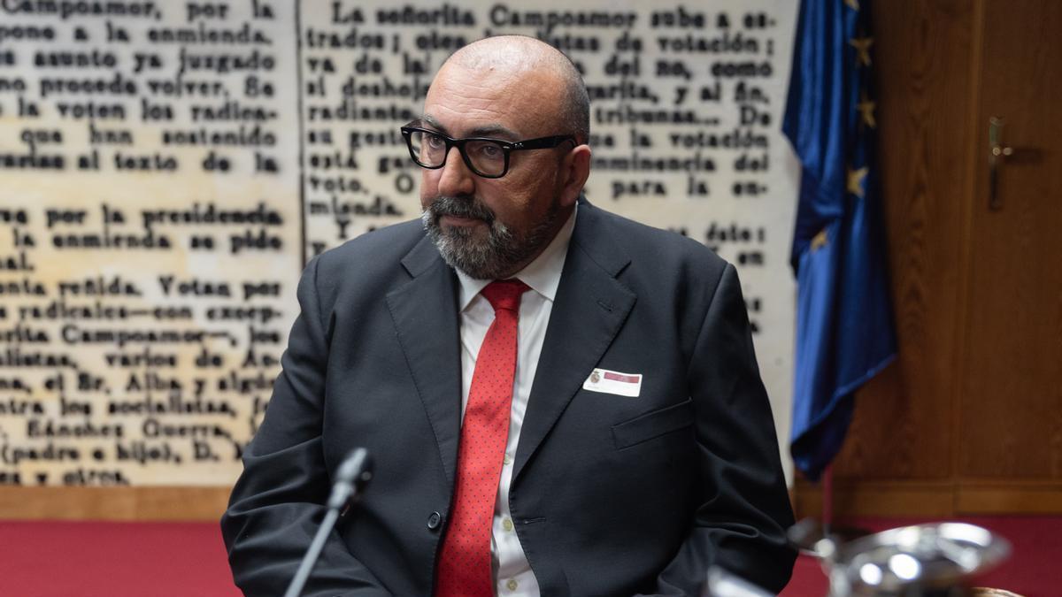 El exasesor del exministro José Luis Ábalos, Koldo García, comparece en la Comisión del Senado sobre la investigación de las mascarillas.