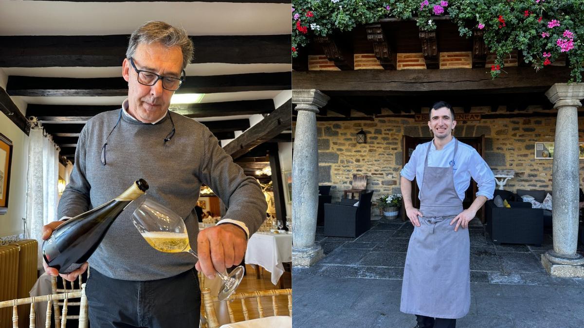 Los hermanos José Cruz y Javi Guinea, jefe de sala y responsable de cocina, son los que han heredado la mano de los bisabuelos de Bideko.
