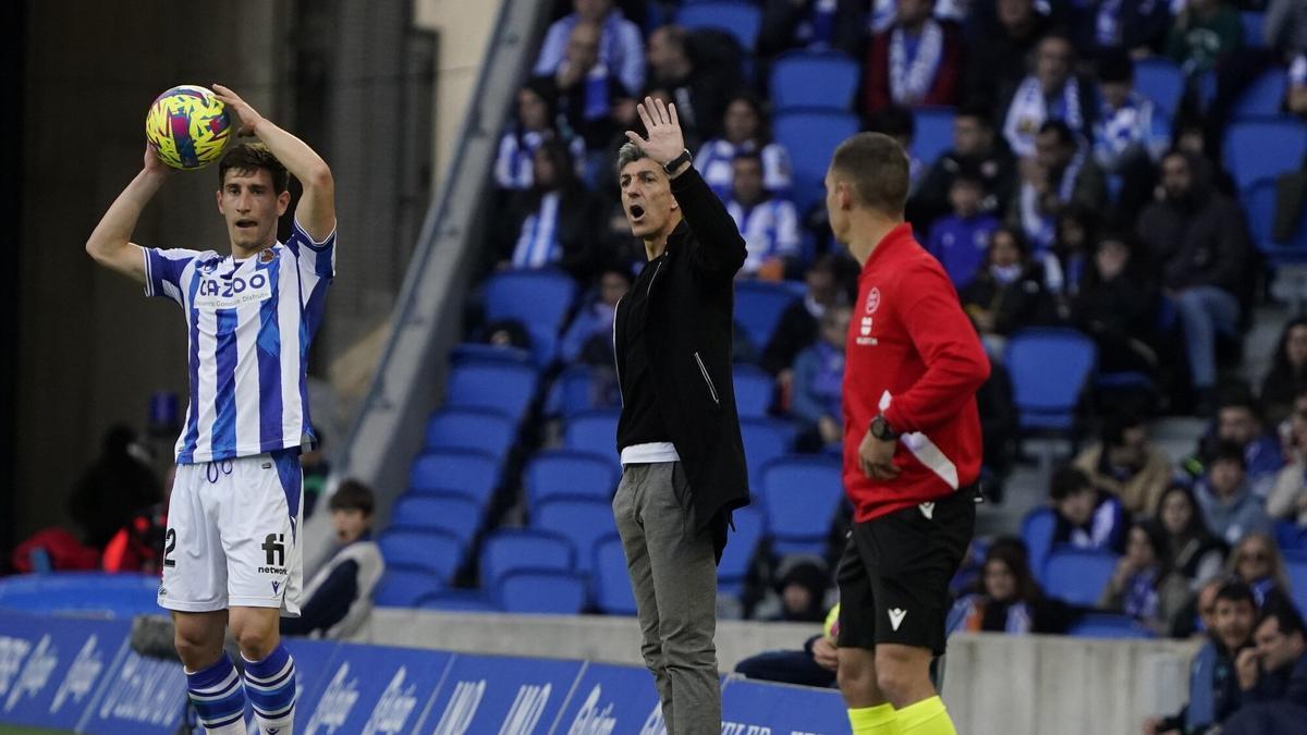 Imanol, durante el Real - Elche