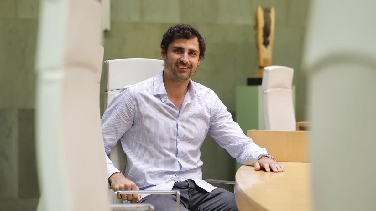 El portavoz del PP en Juntas de Gipuzkoa, Mikel Lezama