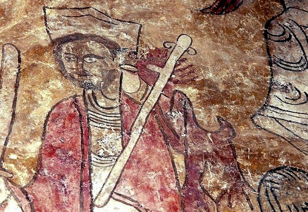 Fresco de Ramiro Garcés, en la ermita de San Esteban.