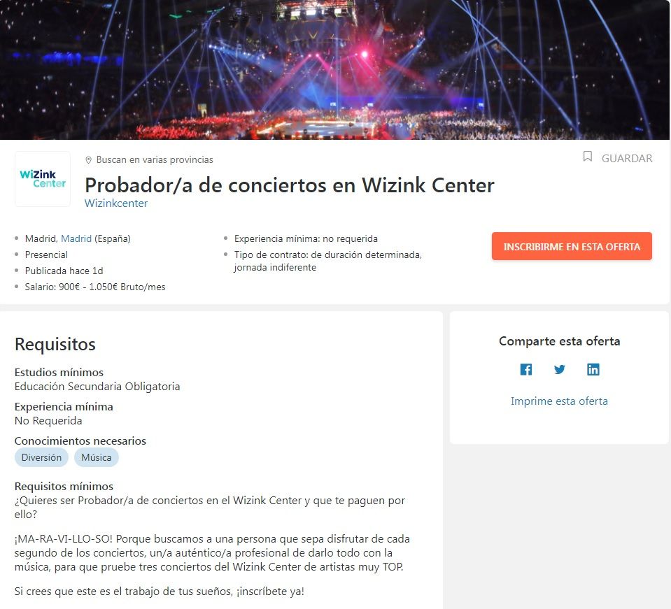 La oferta de trabajo.