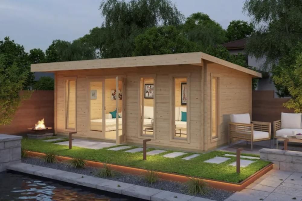 Coqueta cabaña ideal para colocar en una zona de esparcimiento.