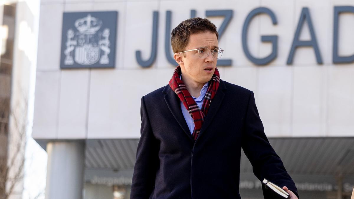 Errejón a la salida del juzgado donde ha declarado en calidad de investigado