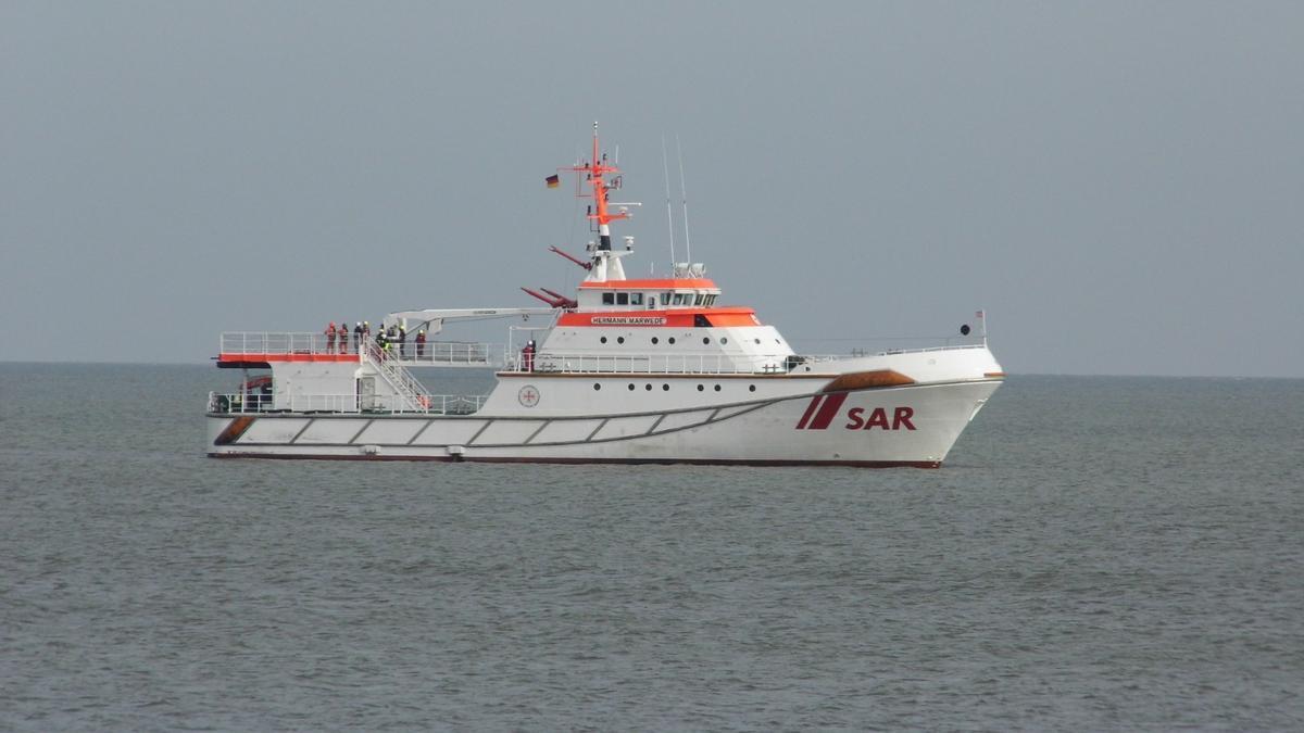 El barco de Salvamento Marítmo alemán Hermann Marwede.