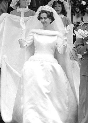 Fabiola de Bélgica en su boda