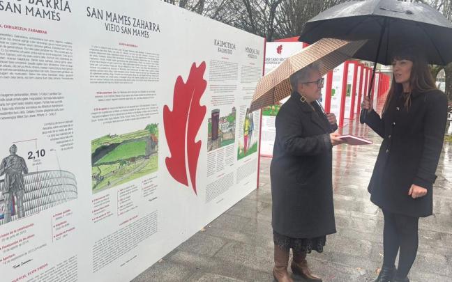 La alcaldesa de Igorre y la directora de Cultura de laDiputación de Bizkaia han inaugurado la exposición