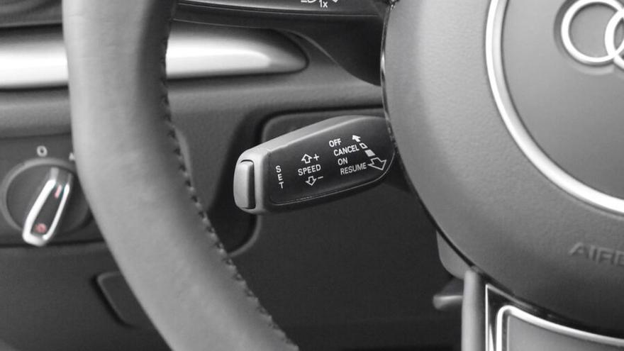 Mando del control de velocidad (tempomat) en un automóvil.