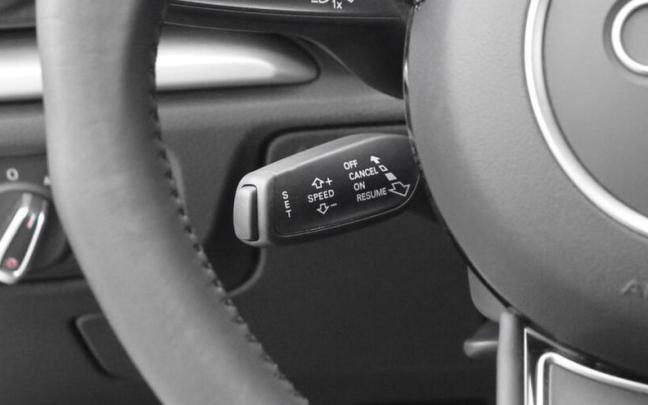 Mando del control de velocidad (tempomat) en un automóvil.