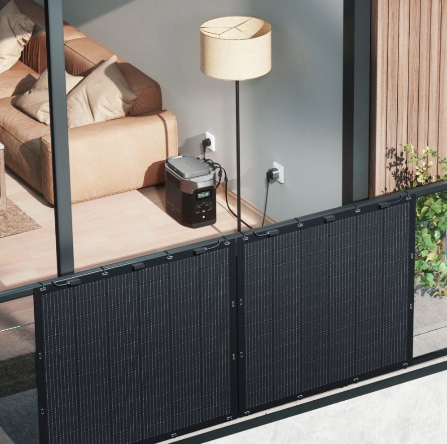 Kit paneles solares auto-enchufables para balcón de Leroy Merlin