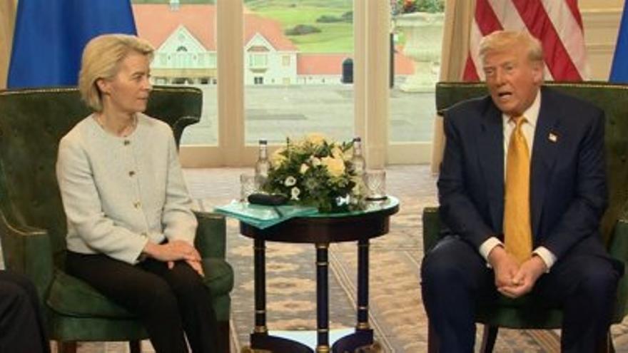 Ursula Von der Leyen y Donald Trump, en una imagen de archivo