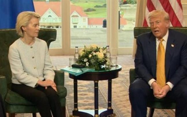 Ursula Von der Leyen y Donald Trump, en una imagen de archivo