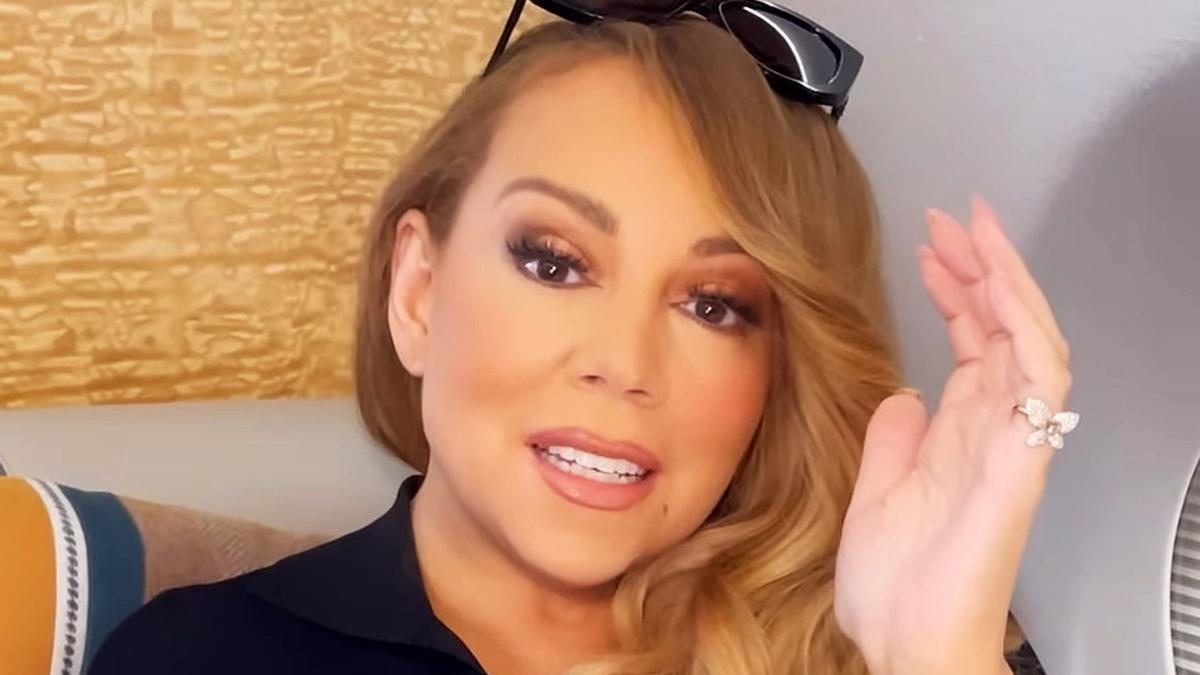 Mariah Carey, en el vídeo que ha subido.