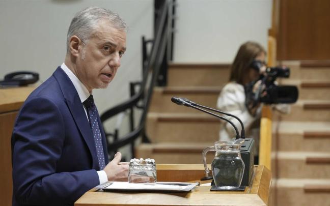 El lehendakari, Iñigo Urkullu, en una intervención en el Parlamento Vasco. El lehendakari, Iñigo Urkullu, en una intervención en el Parlamento Vasco.