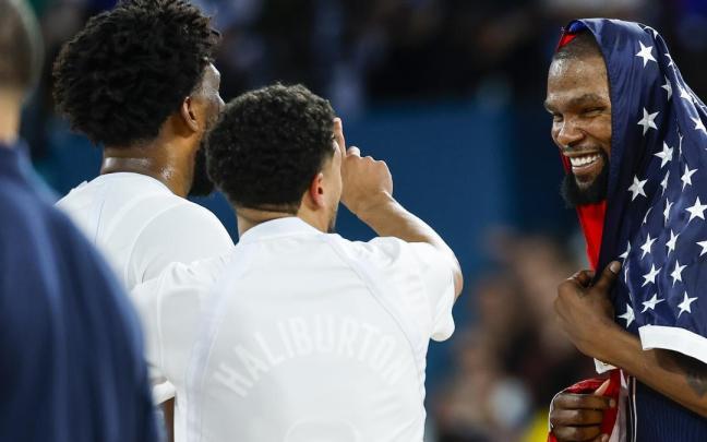 Kevint Durant, con la selección de Estados Unidos.