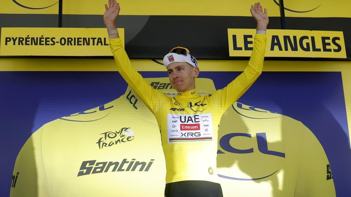 Pogacar, líder del Tour.