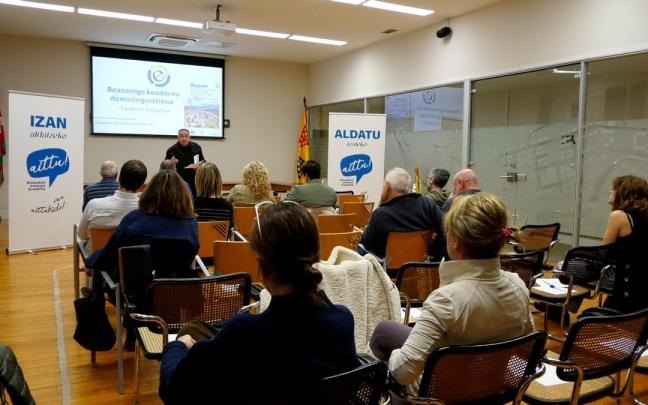 Presentación del primer 'Cuaderno Demolingüístico' de Beasain.
