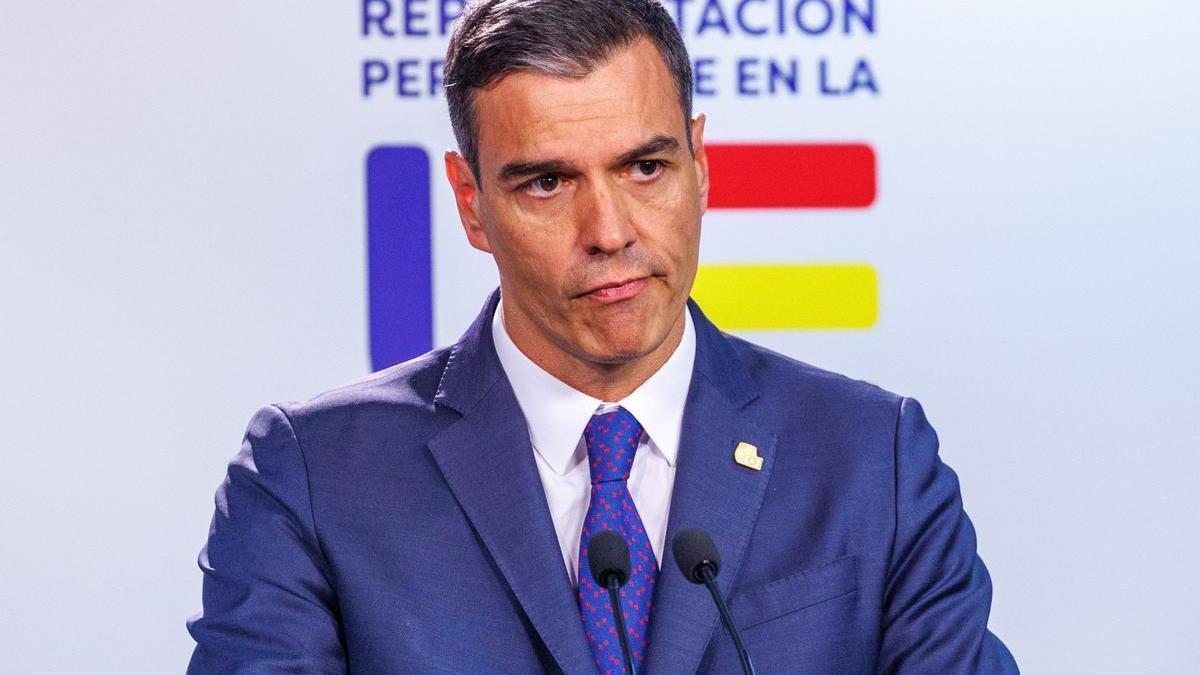 El presidente del Gobierno español en funciones, Pedro Sánchez, en una anterior comparecencia