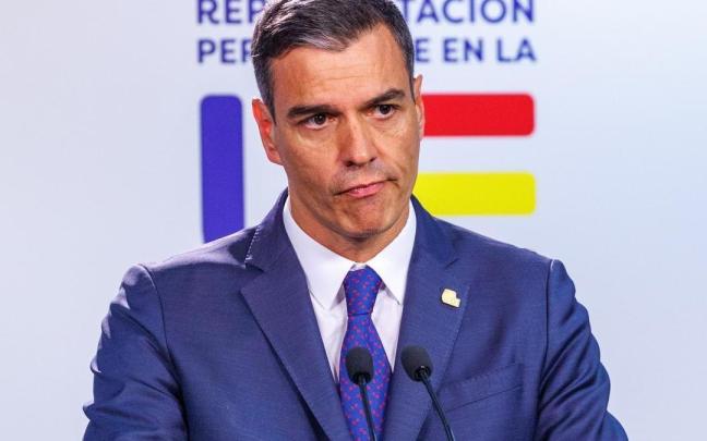 El presidente del Gobierno español en funciones, Pedro Sánchez, en una anterior comparecencia