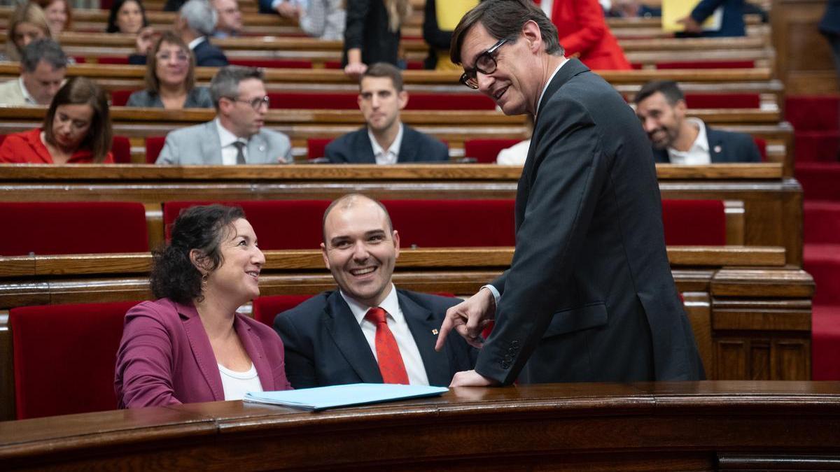 Salvador Illa en la tercera y última sesión del Debate de Política General (DPG) en el Parlament.