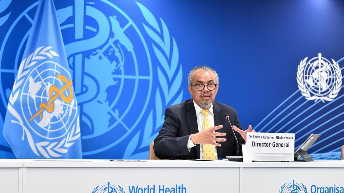 El director general de la OMS, Tedros Adhanom Ghebreyesus,