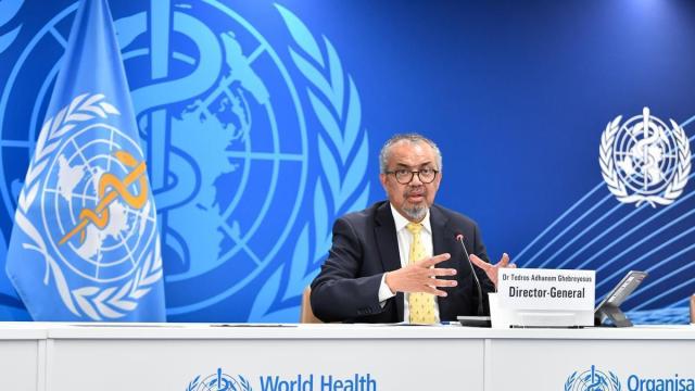 El director general de la OMS, Tedros Adhanom Ghebreyesus,