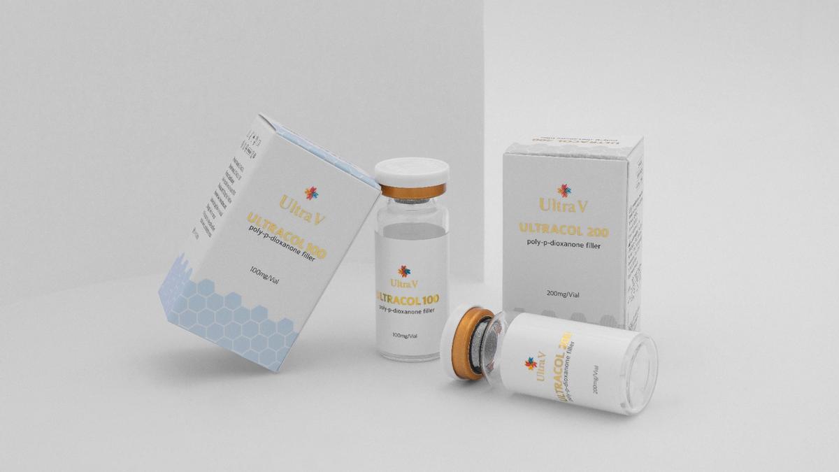 Ultracol 100, polidioxanona líquida inyectable.