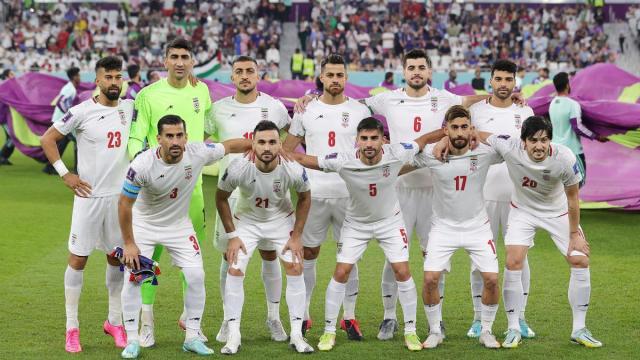 Futbolistas de la selección masculina de fútbol de Irán.