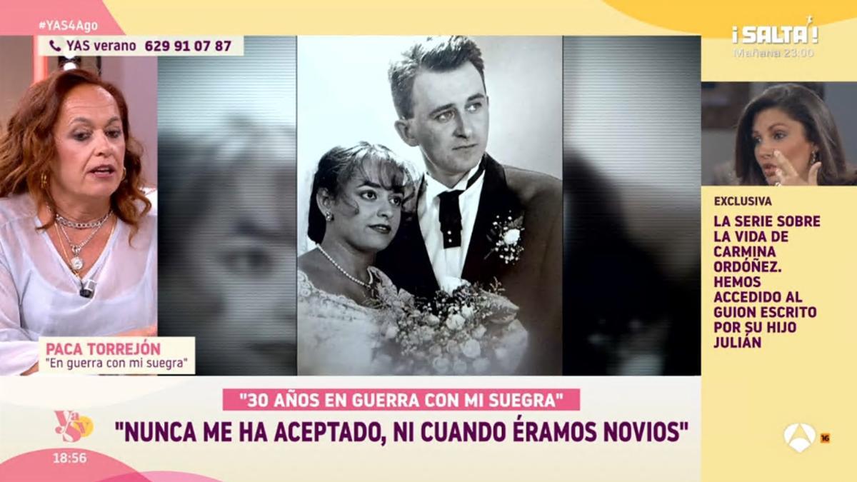 Paca cuenta que su suegra no la aceptó desde el inicio de su relación con su hijo, Jesús.