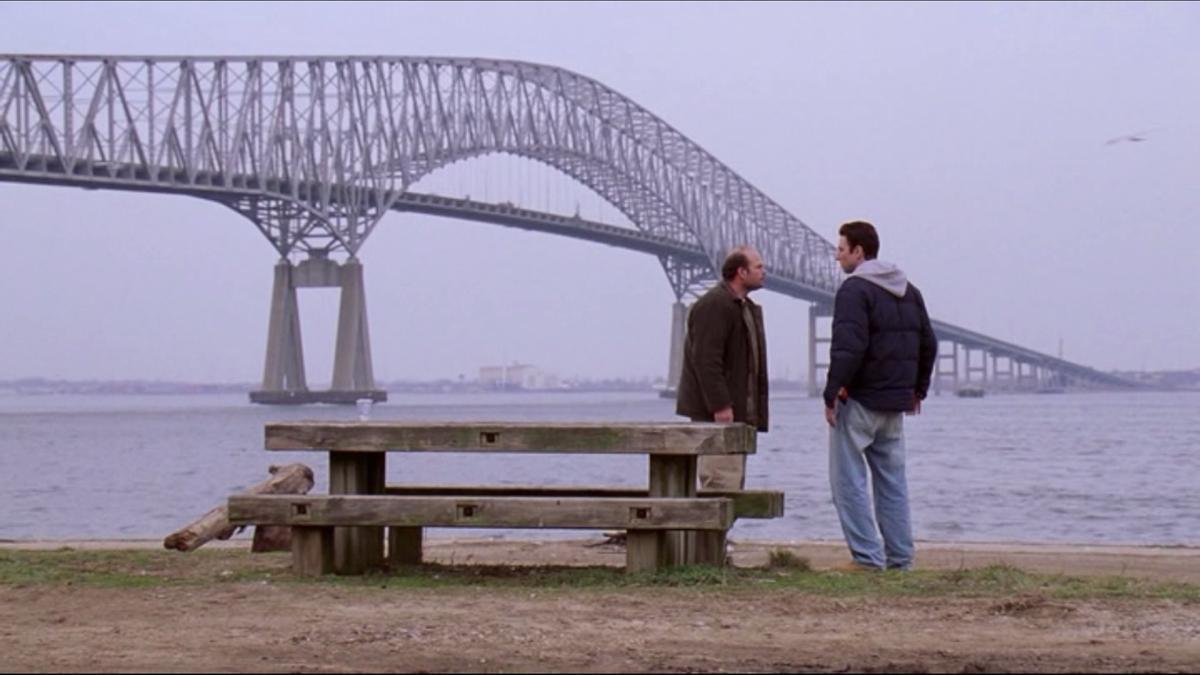 Imagen del puente de Baltimore en 'The Wire'.