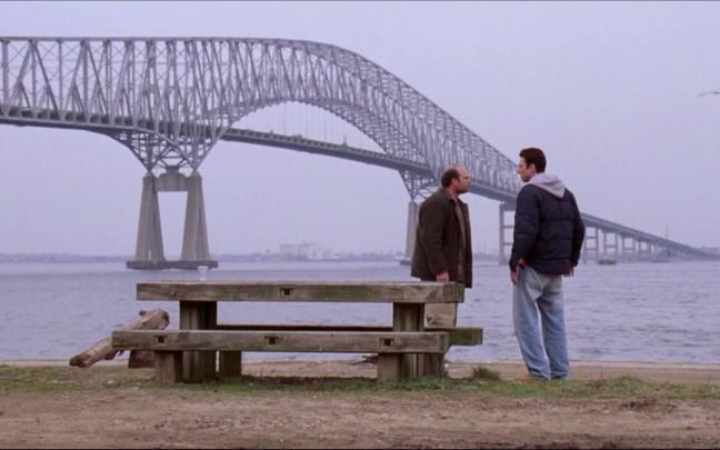 Imagen del puente de Baltimore en 'The Wire'.