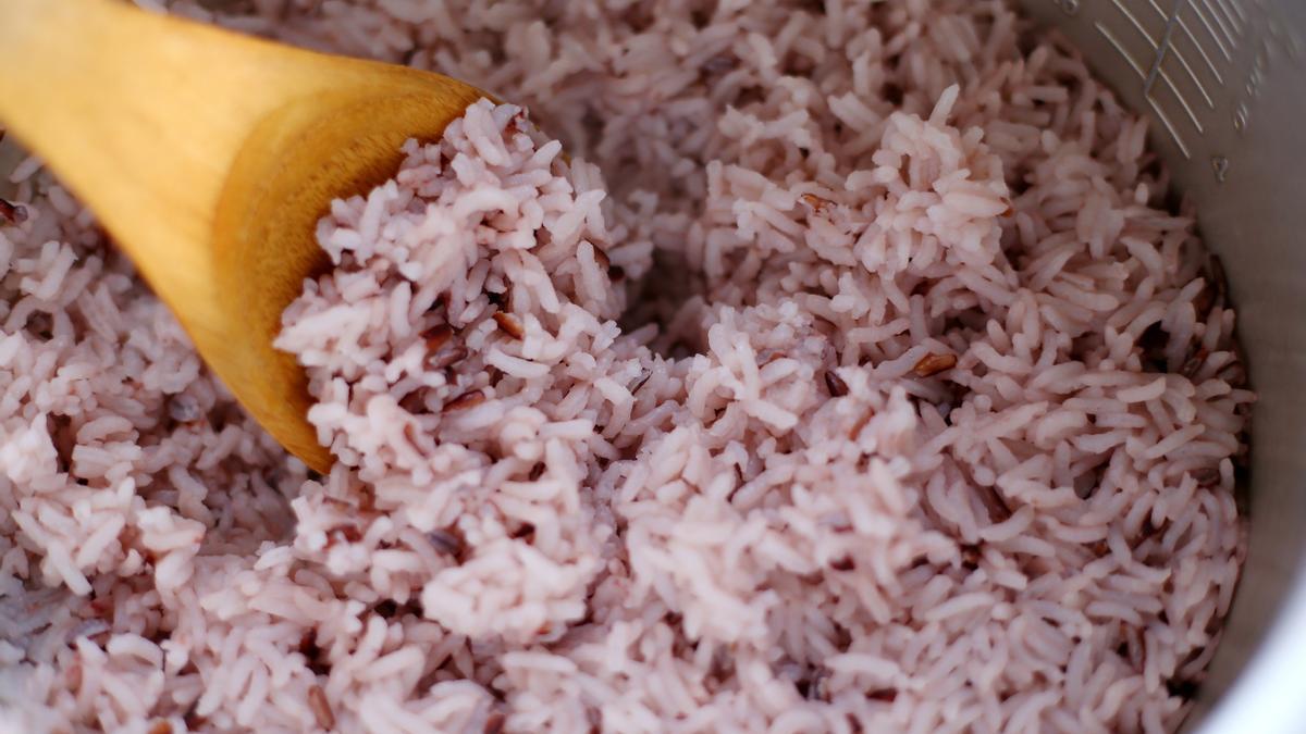 Arroz rosa.