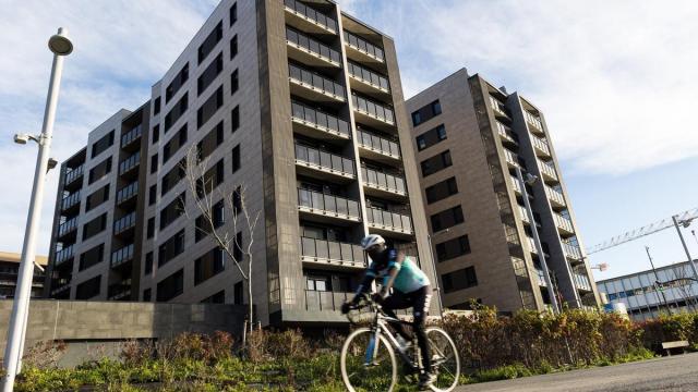 Bloque de viviendas de protección oficial en Bilbao.
