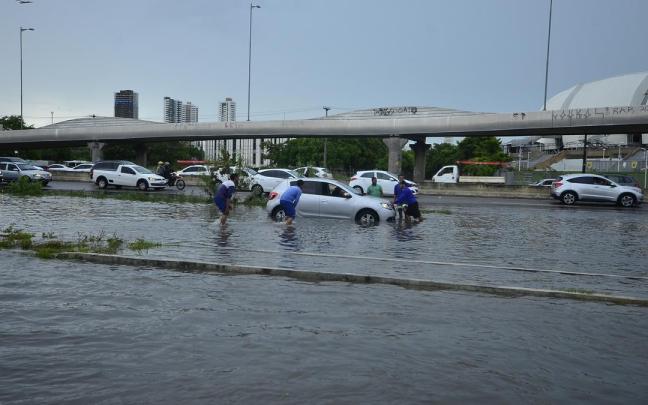 Temporal en Brasil en una imagen de archivo