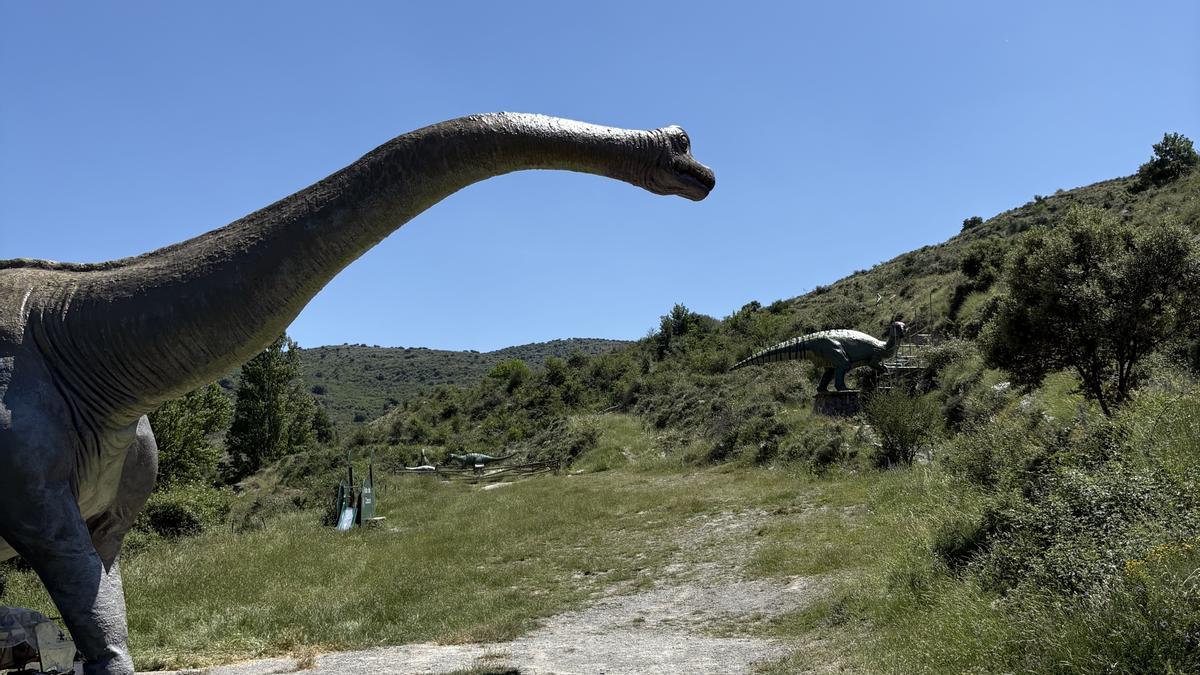 Maquetas en tamaño real en La Senda de los dinosaurios.