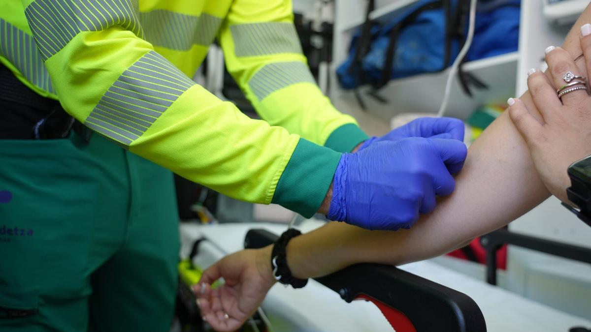 Uno de los dispositivo especiales de Emergencias Osakidetza