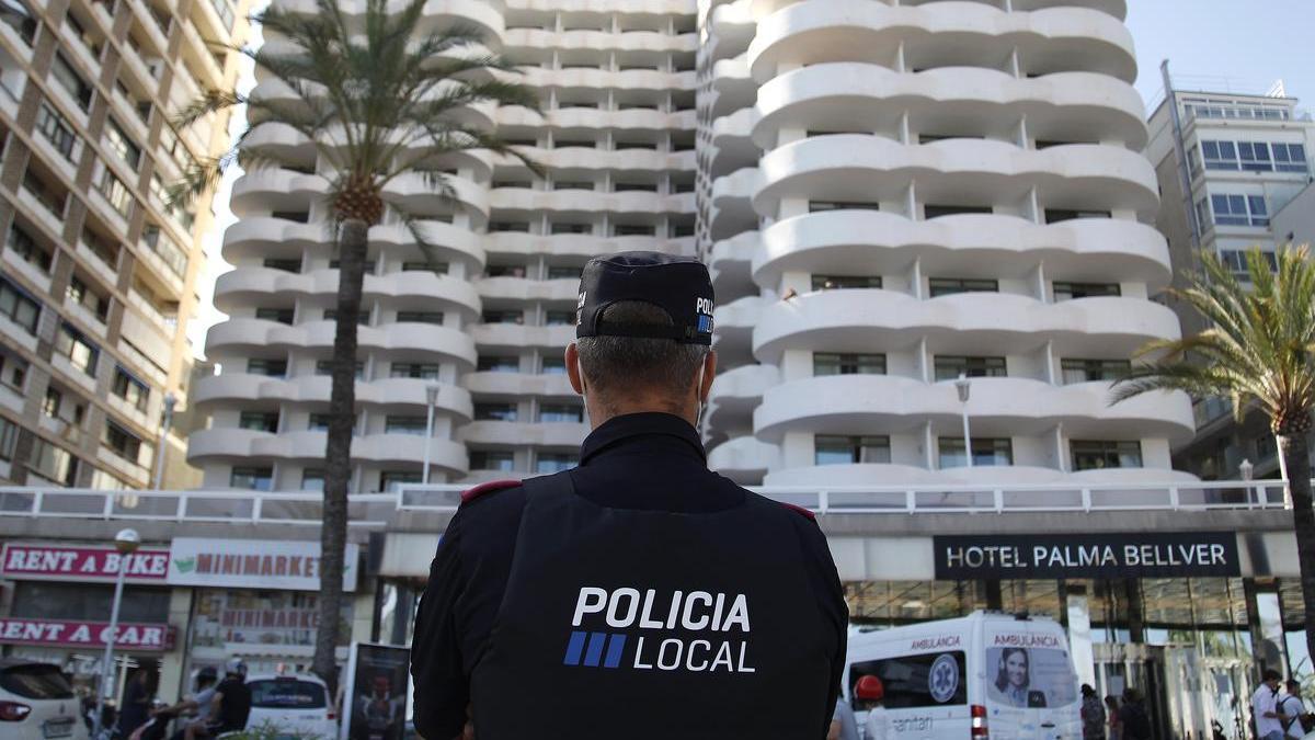 Un agente de la Policía Local de Palma.