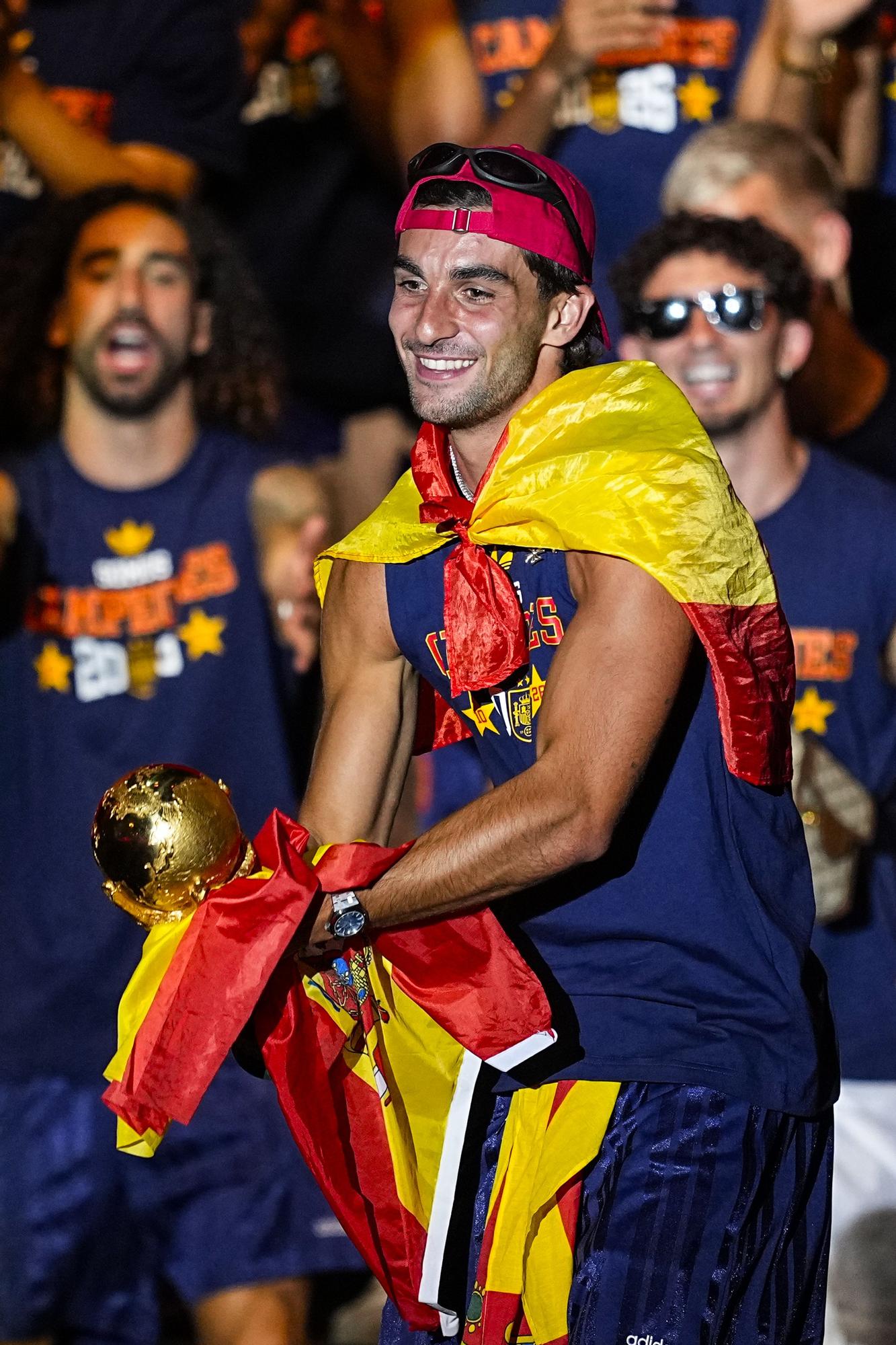 Ferran, durante la celebración del Mundial.