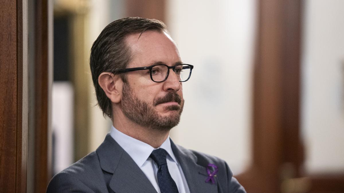 El portavoz del PP en el Senado y vicepresidente primero de la Cámara, Javier Maroto,
