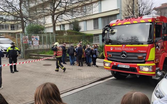 Imagen de archivo de los Bomberos en una intervención en Irun