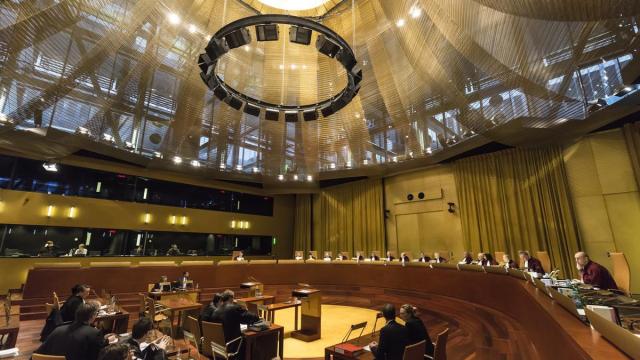 Una vista ante el Tribunal de Justicia de la UE (TJUE) en la Gran Sala.