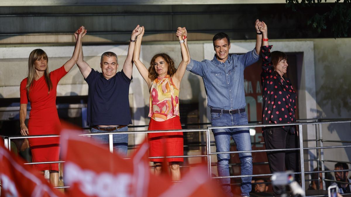 Pedro Sánchez, en la sede de Ferraz.