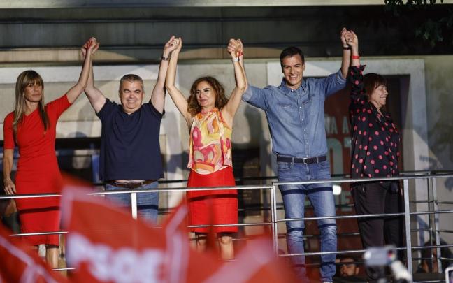 Pedro Sánchez, en la sede de Ferraz.