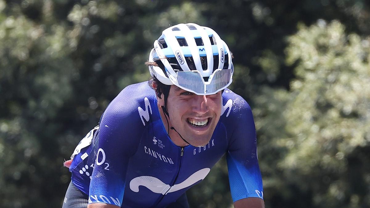 Lazkano, durante su fuga en solitario.